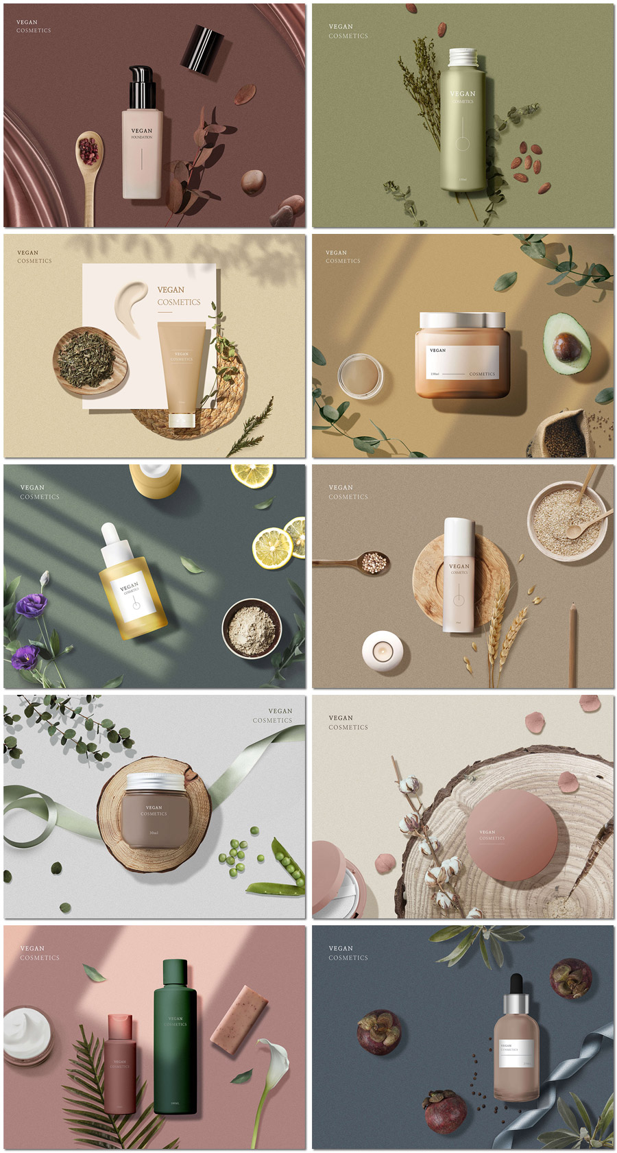 美妆护肤广告设计全攻略 从PSD模板到视觉盛宴